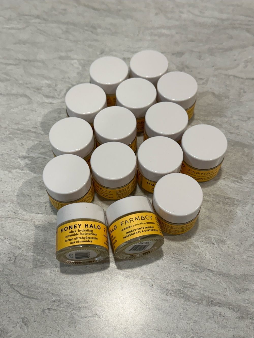 Farmacy White & Yellow Mini Face Cream Jar